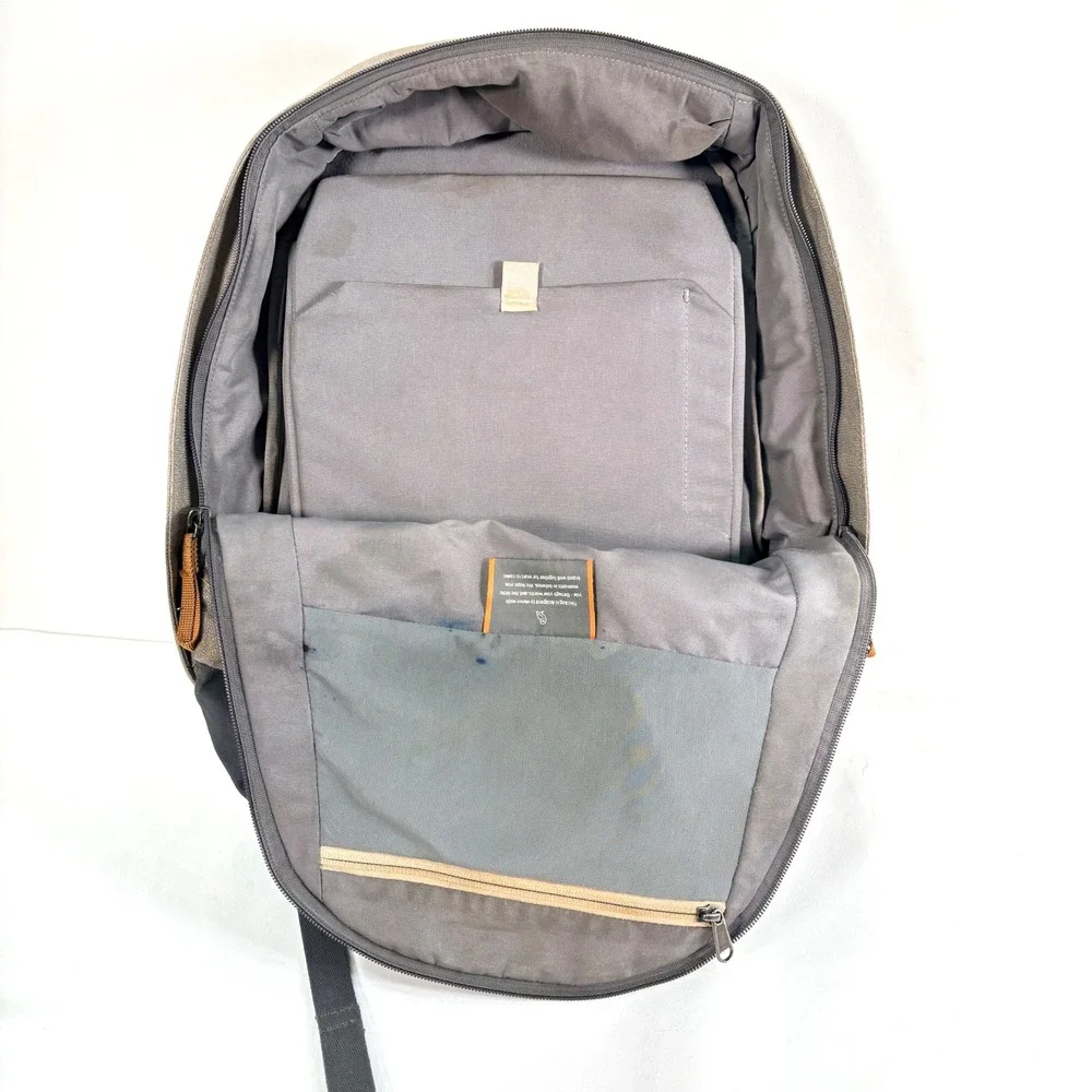 Bellroy Classic Backpack Tan Charcoal Two-Tone Laptop Bag Woven Fabric